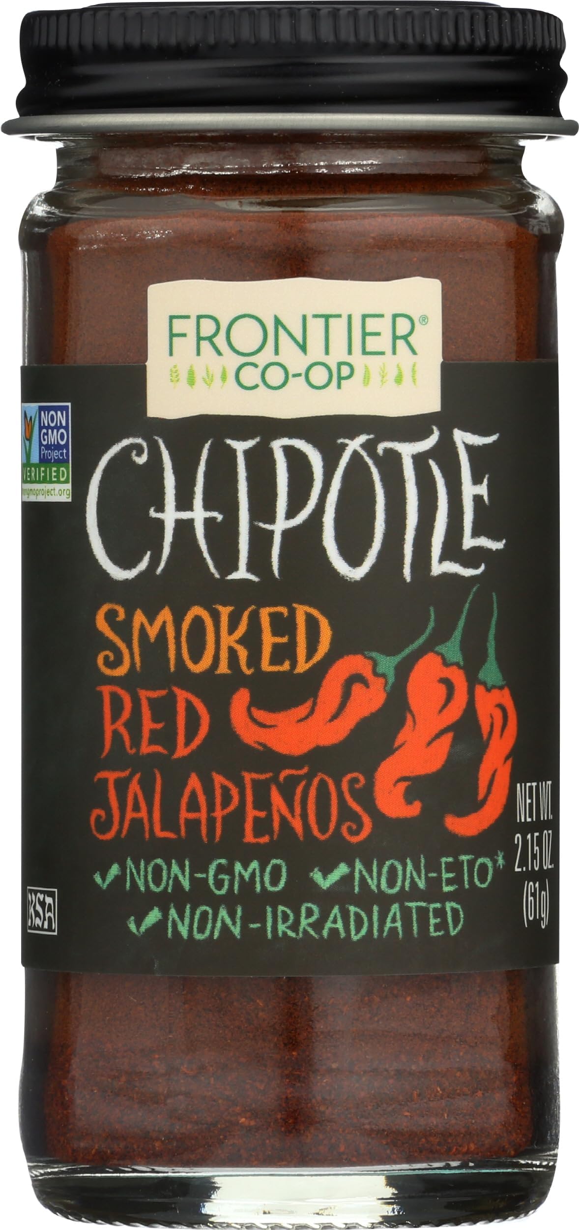 Frontier Co-op Ground Chipotle Pepper, Chipotle Powder Seasoning | 2.15 Ounce (Pack of 1)
