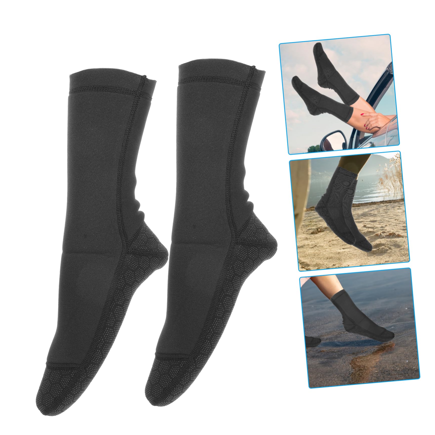 BESPORTBLE 5 Paia di Calzini da Sub Unisex Robusti E Comodi per Nuoto Immersioni E attività in Spiaggia