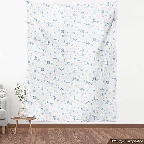 Vista 262 de Ambesonne Tela beige de The Yard, ilustración contemporánea de animales marinos en estilo retro, arte de caballito de mar de cangrejo de pulpo, tela