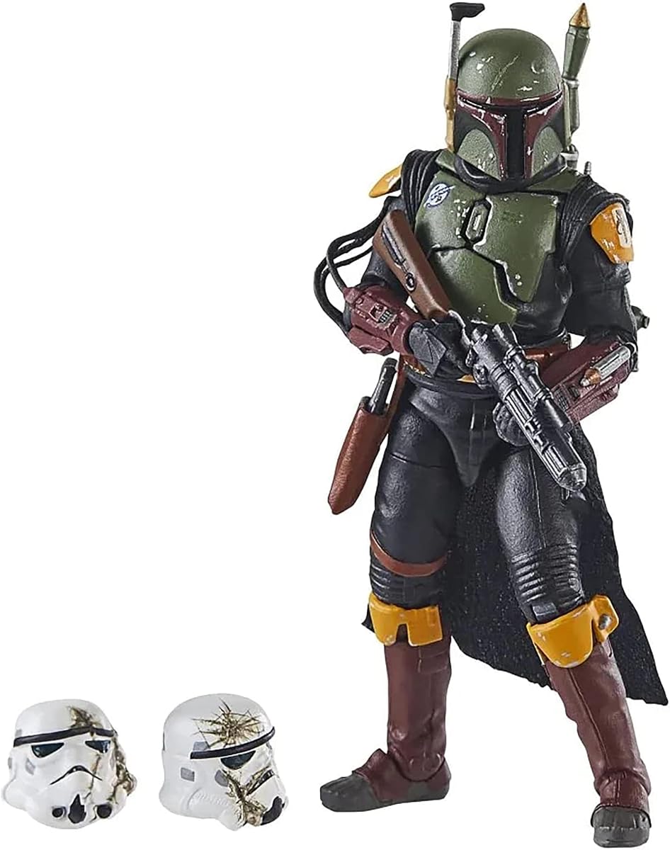 STAR WARS The Vintage Collection Boba Fett (Tatooine) Deluxe Action Figure, 3.75-Inch-Scale The Book of Boba Fett Toy for Kids | Star Wars The Vintage Collection 3.75 Inch Action Figure Deluxe - Boba Fett Tatooine