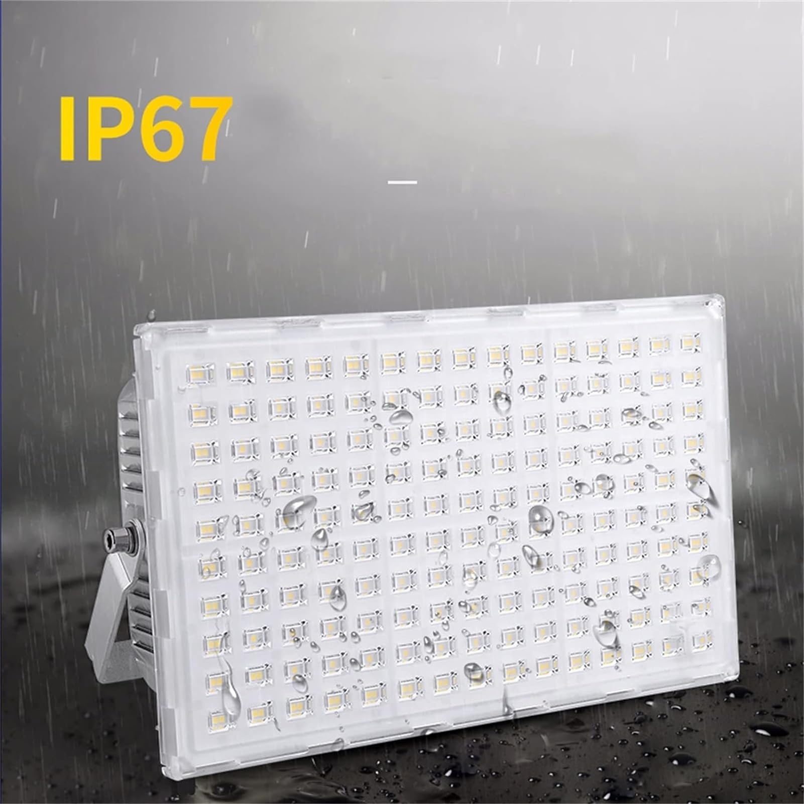 lampy solarne do użytku na zewnątrz, Reflektory Led Zewnętrzne światła bezpieczeństwa Białe światło robocze 20 V, reflektor Super jasne białe IP67(200W)