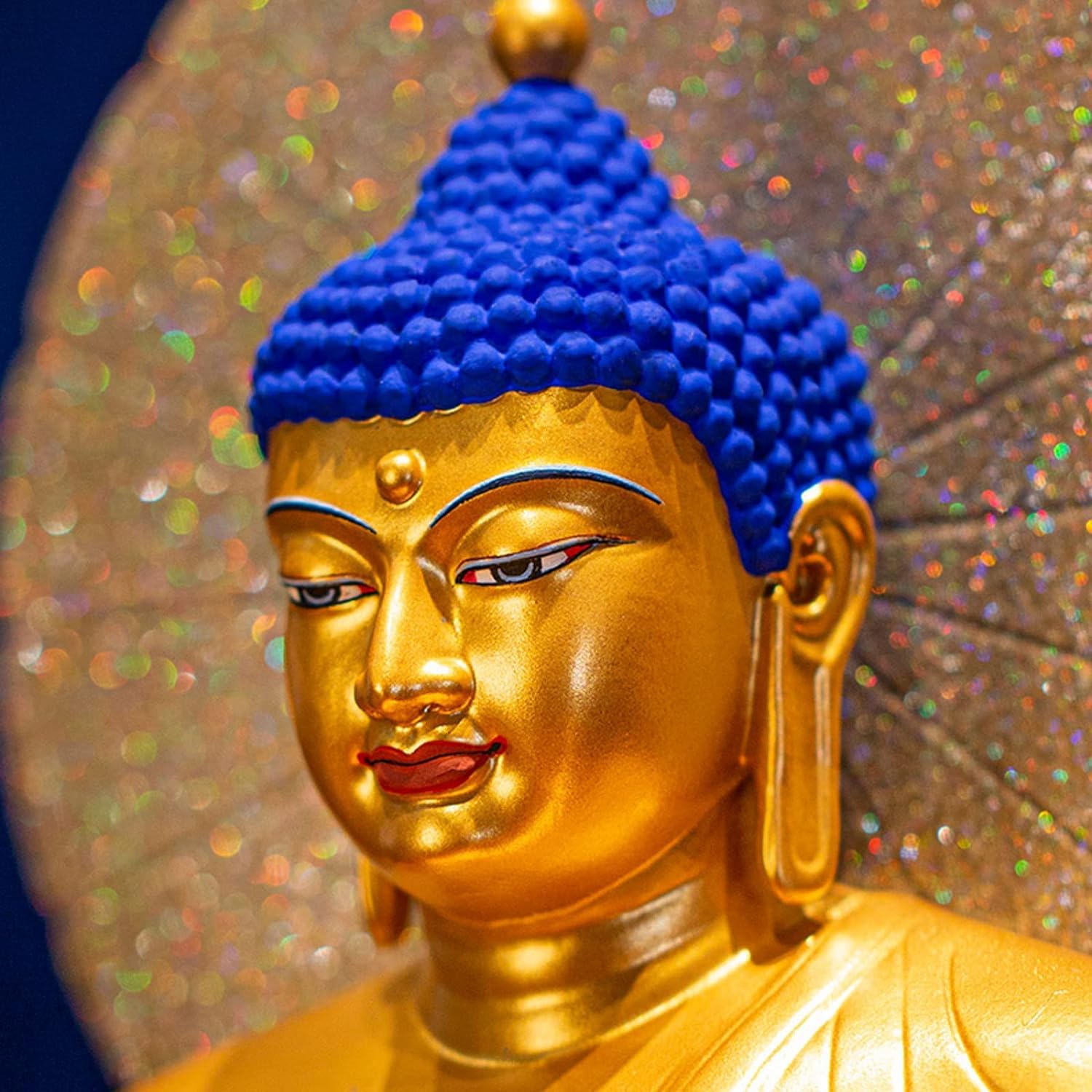 Statua del Buddha Seduto Shakyani per la Decorazione della casa, Statuetta da Collezione del Buddha della Meditazione Zen per la Decorazione della Stanza Spirituale, Decorazione dell'altare,