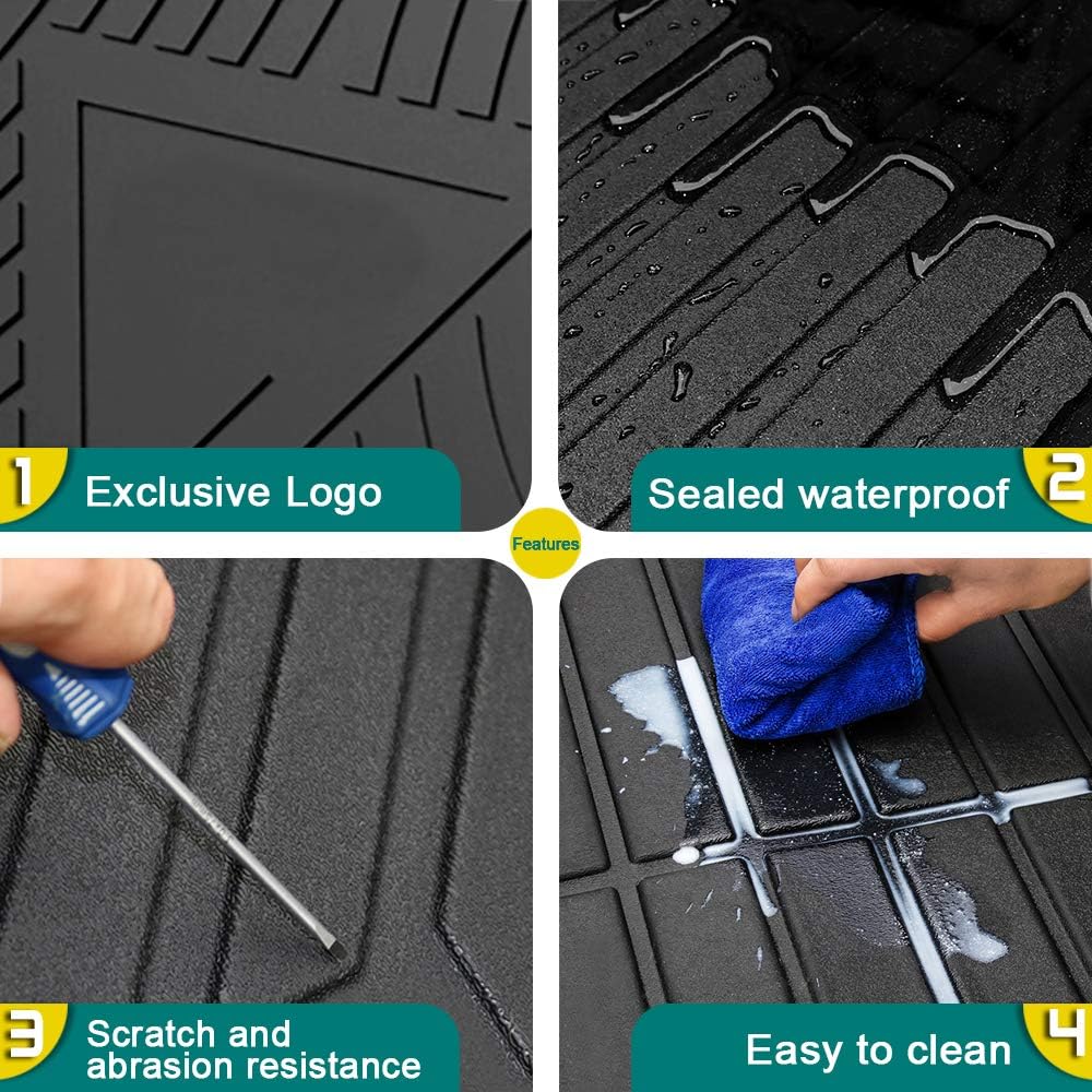 Behave Car Trunk Cargo Liner Fit for Toyota Camry 2018-2023,Odorless TPE Waterproof Custom Fit Rear Trunk Floor Mat Heavy Duty Cargo Liner Protector,Black(1 PC)