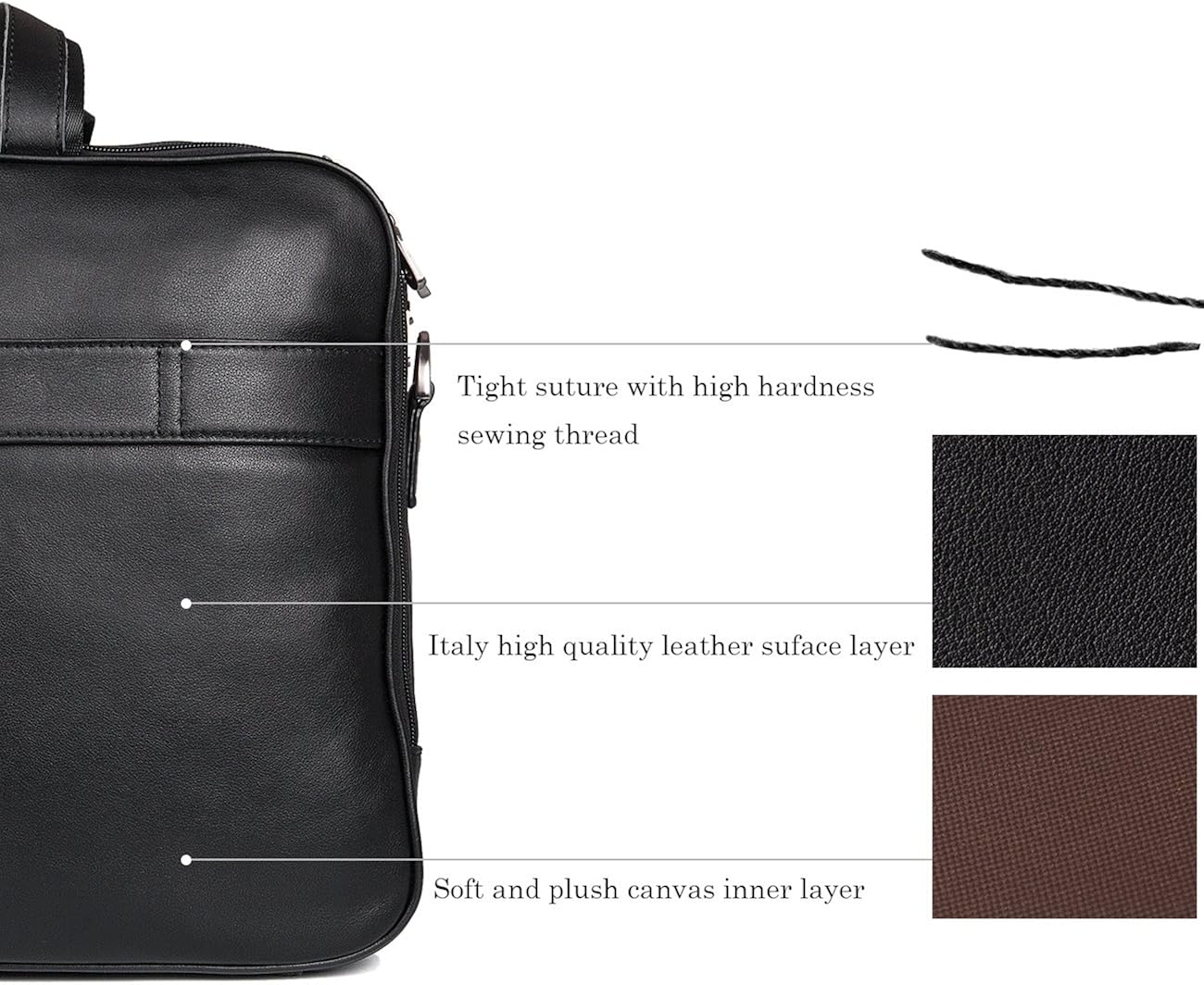 80% оƒƒ Dіѕсоunt Augus Business Travel Briefcase Genuine Leather Duffel Bags for Men Laptop Bag fits 15.6 inches Laptop