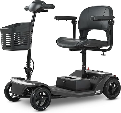 Miniatura 19 de Patinete eléctrico de movilidad para adultos, movilidad de 4 ruedas, peso máximo de 265 libras, aprobado por línea aérea para silla de ruedas