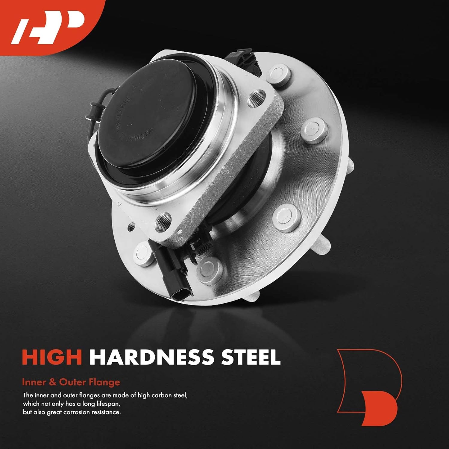 A-Premium Front Wheel Bearing and Hub Assembly with ABS & 8-Lug Compatible with Chevrolet Silverado 3500 HD 2011-2019 & GMC Sierra 3500 HD 2011-2019, RWD Only
