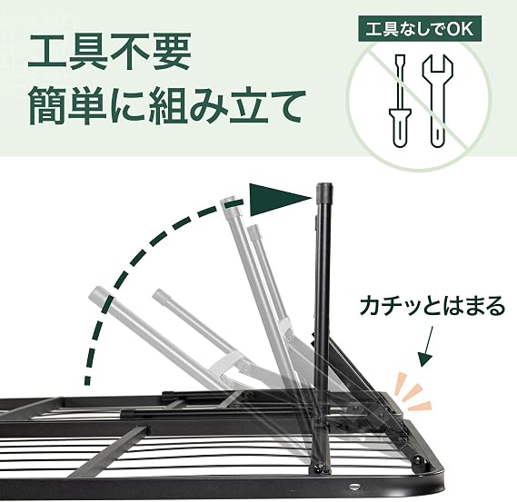 ZINUS SmartBase Metal Pipe Bed Frame SBBK, Double, Slats, Quiet, Under Bed Storage Space, Durable, Breathable, Headboard-less, Foldable, Steel, 1 Box, Easy Assembly, Tools Included