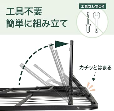 ZINUS SmartBase Metal Pipe Bed Frame SBBK, Double, Slats, Quiet, Under Bed Storage Space, Durable, Breathable, Headboard-less, Foldable, Steel, 1 Box, Easy Assembly, Tools Included