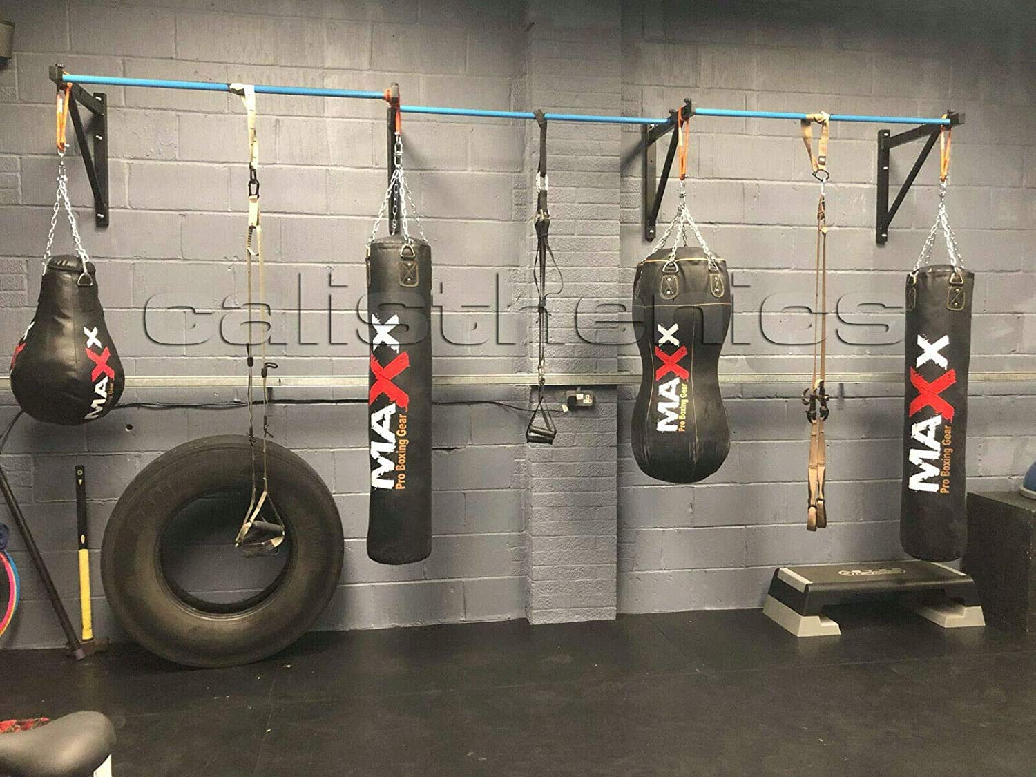 KS Handel 24 Reckstange Wandmontage Pull up bar Klimmzugstange -für Innen u. Aussen, rostfrei