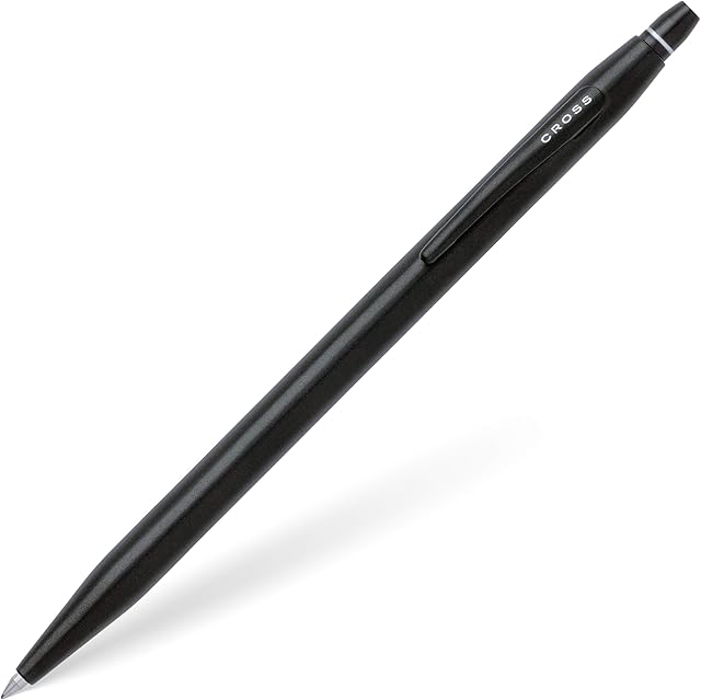 Cross Click Slim Ball Pen - Black and Silver