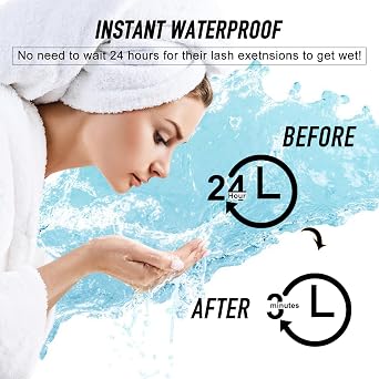 EMEDA Lash Bonder for Eyelash Extensions, Not Adhesive, Glue Accelerator for lash Extensions, Sealer Adhesive, Speed up Drying Time,Add Glue Elasticity,Lock in Fume(15ml Super Bonder Sealant)