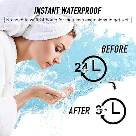 EMEDA Lash Bonder for Eyelash Extensions, Not Adhesive, Glue Accelerator for lash Extensions, Sealer Adhesive, Speed up Drying Time,Add Glue Elasticity,Lock in Fume(15ml Super Bonder Sealant)