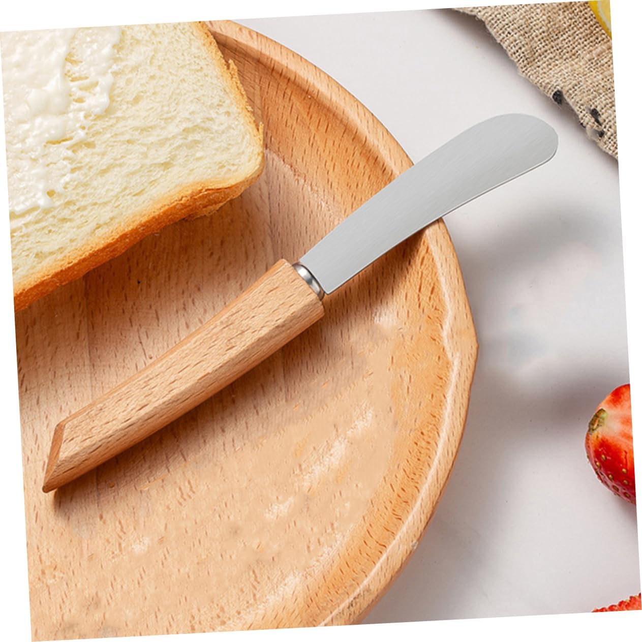 Long-handled Stainless Steel Butter and Jam Spreader Knife Multi-function Cream and Condiment Scraper for Home Restaurant and Hotel Use Compact and Easy to Clean
