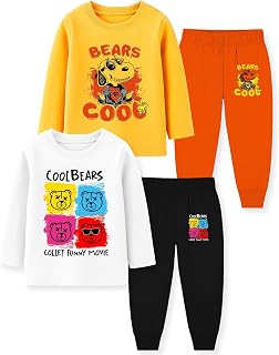 TS LAVI TAVI Kids Clothing Set | Regular Fit T-Shirt & Pyjama Combo | Soft Cotton Nightwear & Casual Wear | Multicolor | B... Price In India