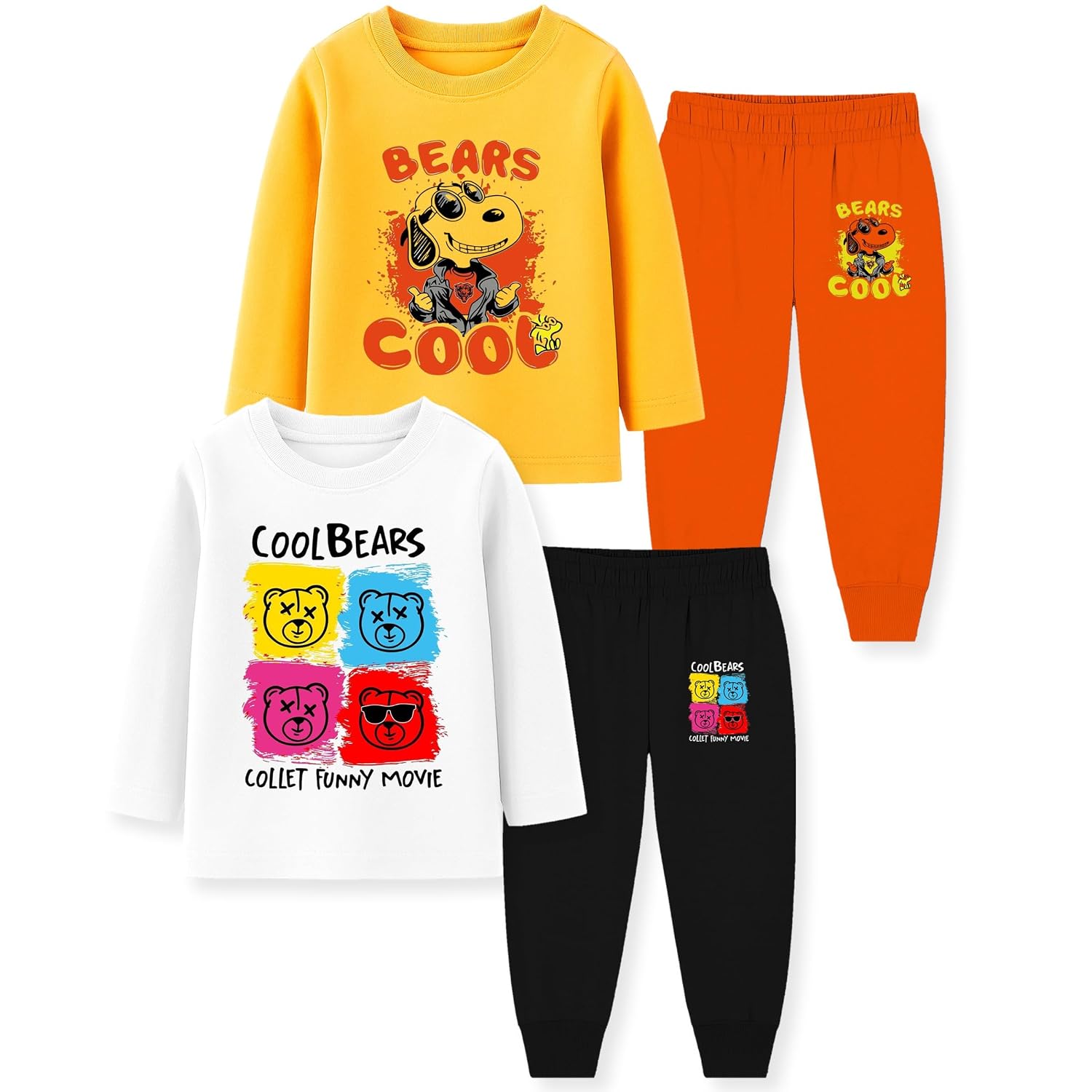 TS LAVI TAVI Kids Clothing Set | Regular Fit T-Shirt & Pyjama Combo | Soft Cotton Nightwear & Casual Wear | Multicolor | B... - Review, Price and Buying Guide