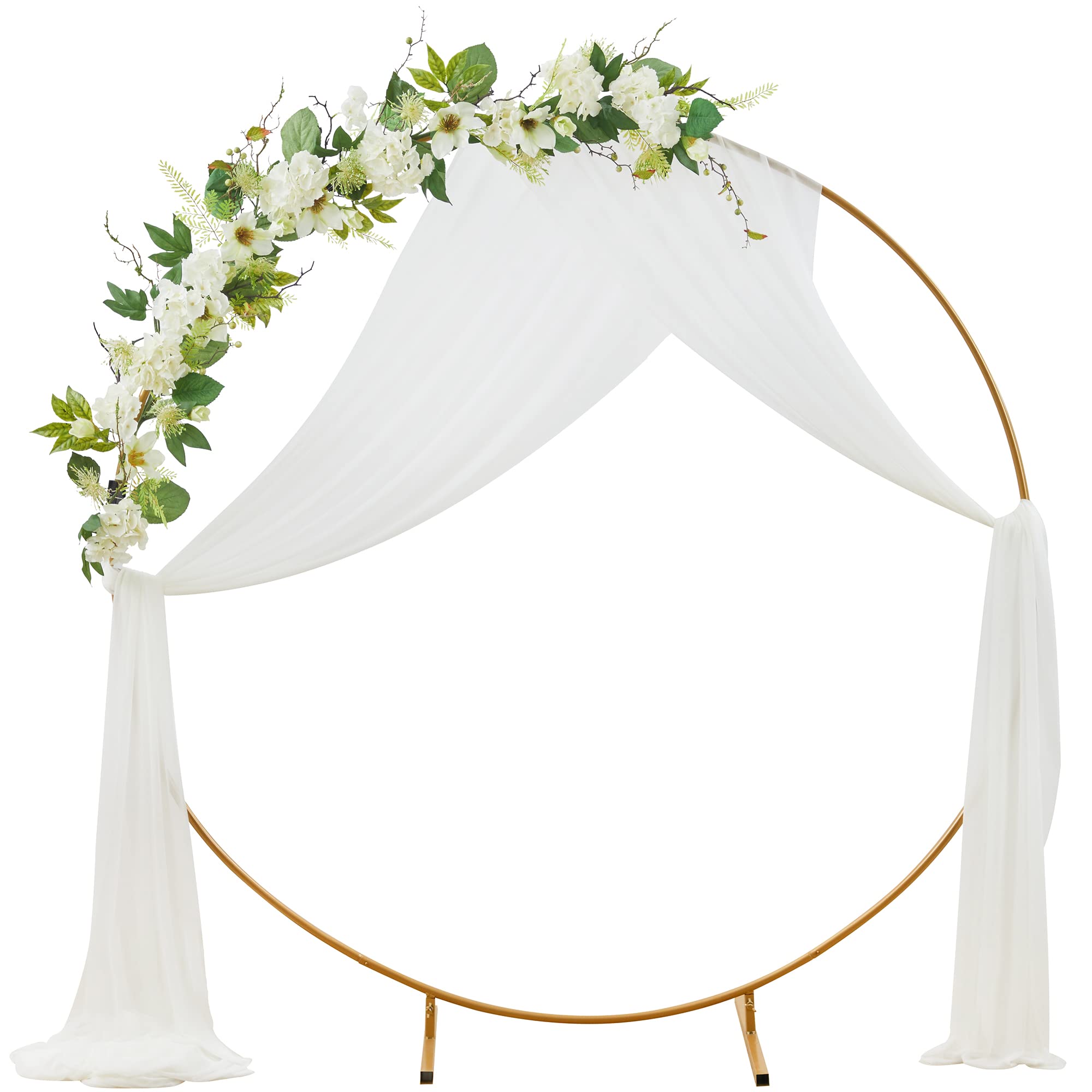 Ting's time 1.8 m Eukalyptus-Girlande mit Blumen, künstliche Blumen, grüne Girlande, Hochzeit, Hintergrund, Bogen, hängende Pflanze für Tischläufer, Party-Dekorationen (elfenbeinfarben)