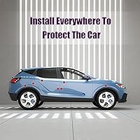 Vista 9 de Juego de calcomanías reflectantes para manija de puerta, universal, para espejo retrovisor lateral, protector de seguridad resistente a