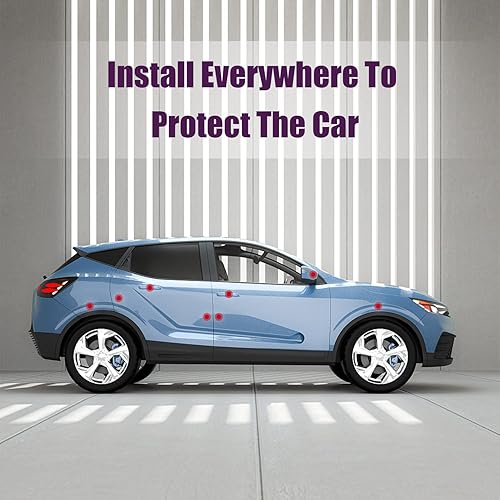 Miniatura 8 de Gengki - 10 calcomanías de diamantes de imitación brillantes para manija de puerta de automóvil, universal, cubierta protectora para manija de