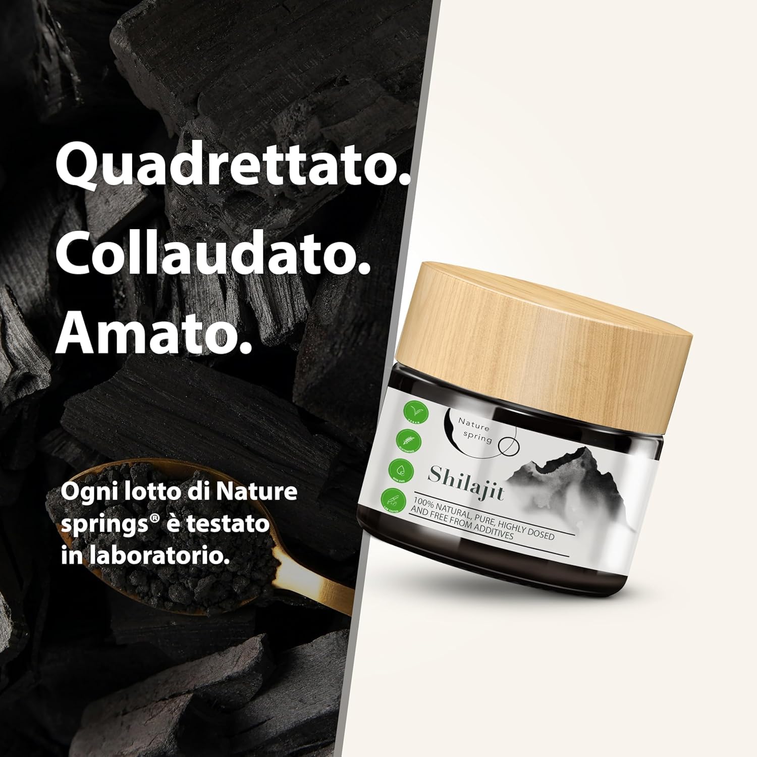 Shilajit Puro Himalayano Originale Mumijo | Premium +2 Mesi | Fonte Himalayana ad Alta Potenza con Acido Fulvico | Acido Umico e Oligoelementi | Per Sostenere il Sistema Immunitario e l'Energia