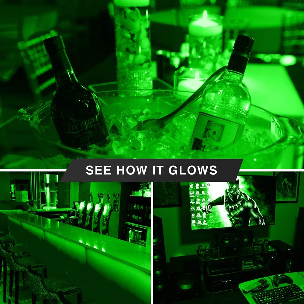 4 Pack BlueX CFL Green Light Bulb 13W - 50-Watt Equivalent - E26 Spiral Replacement Bulbs - Green Bulb Decorative Illumination - for Indoor or Outdoor - DJ, Colored Bulbs CFL, Party, Halloween Bulbs