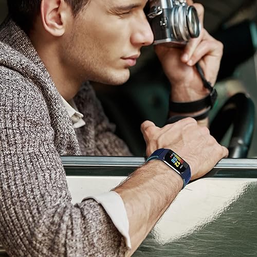 Miniatura 6 de Correas de nailon solo compatibles con Fitbit Charge 5, correa deportiva de repuesto suave y transpirable ajustable de nailon para mujeres y hombres