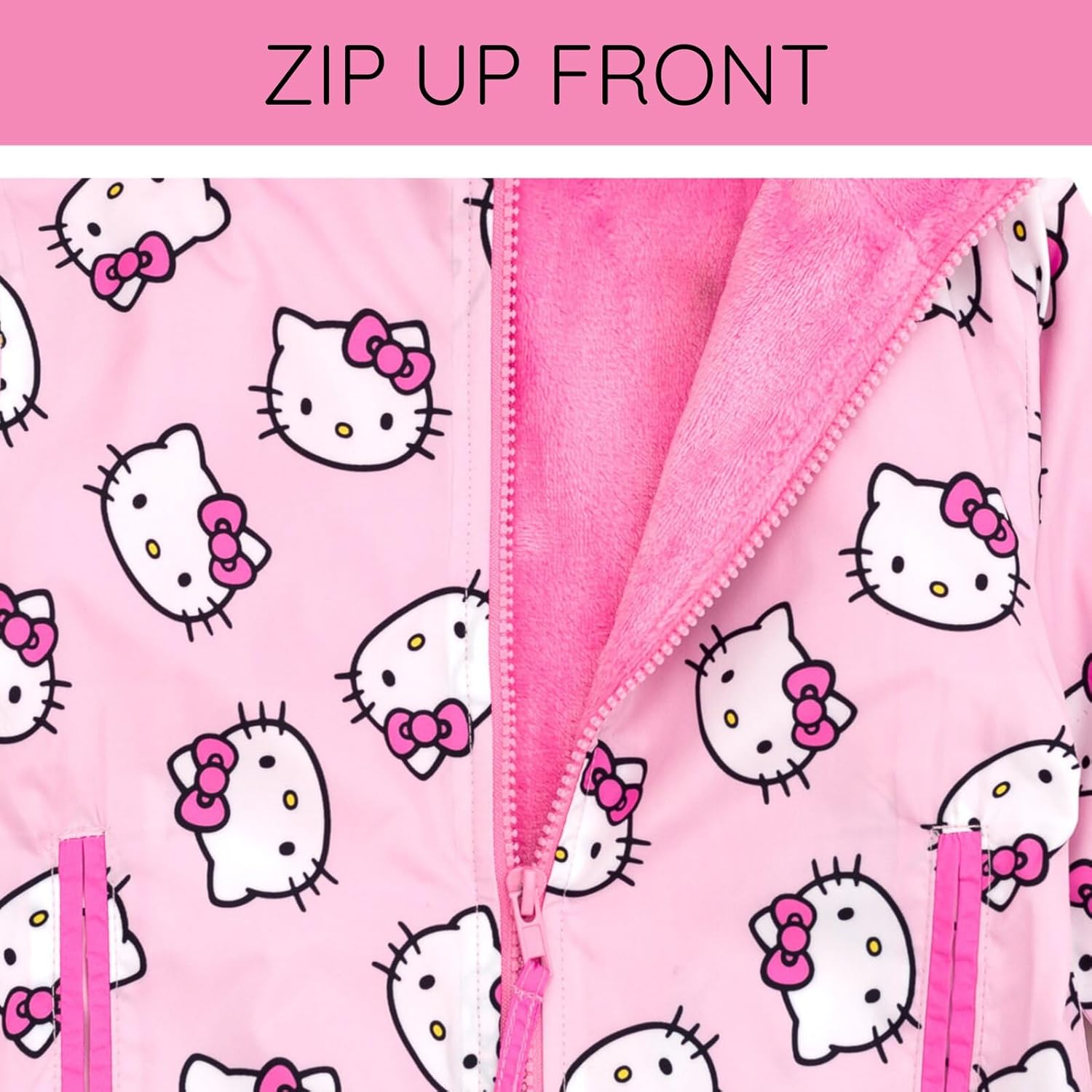 Hello Kitty - Brandclub - Hello Kitty Girls Zip Up Jacket