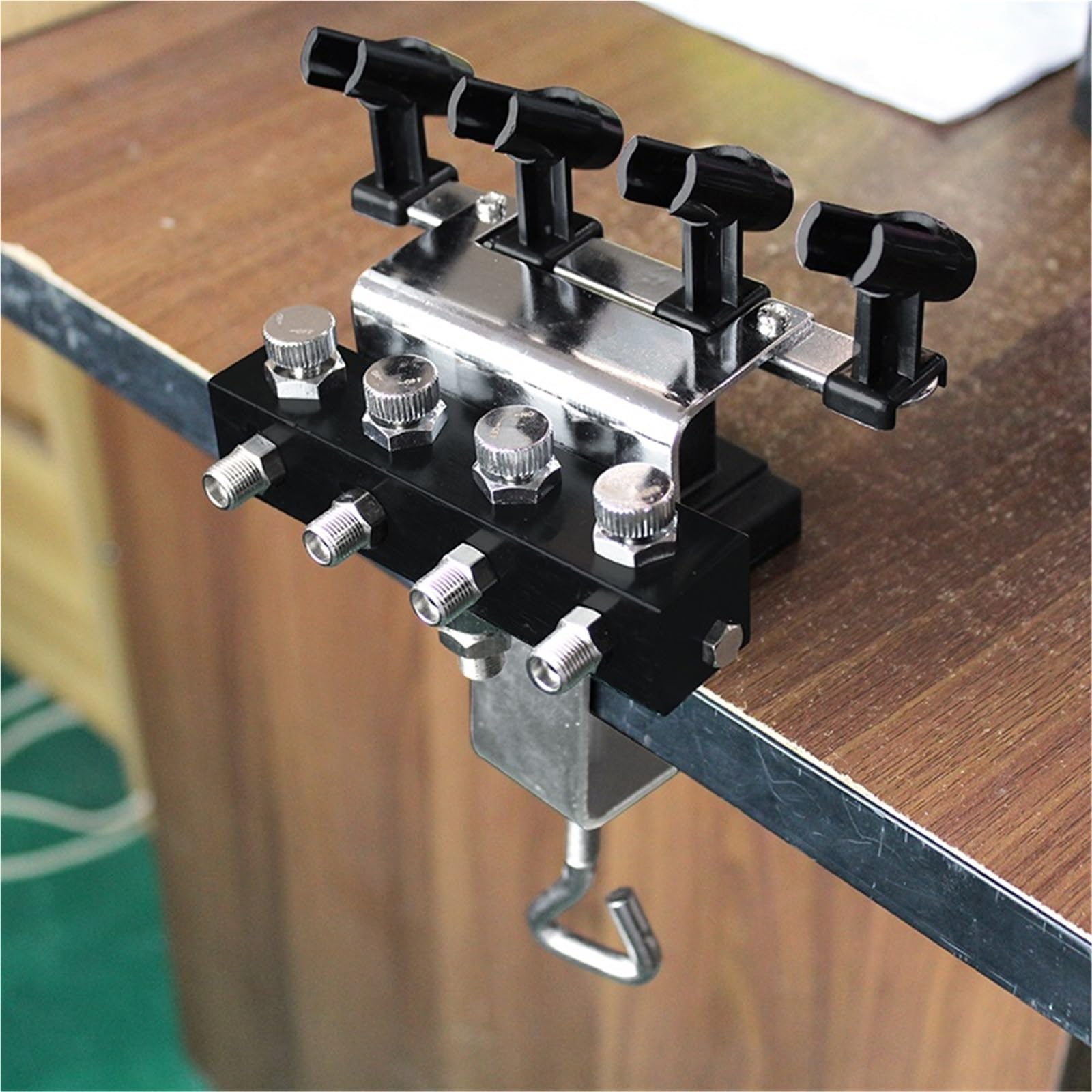 Soporte para aerógrafo Soportes de aerógrafo con Divisor 1/8 y for 4 Uds. De Gravedad for Pintura Modelos, Hobby, artesanía, Pasteles