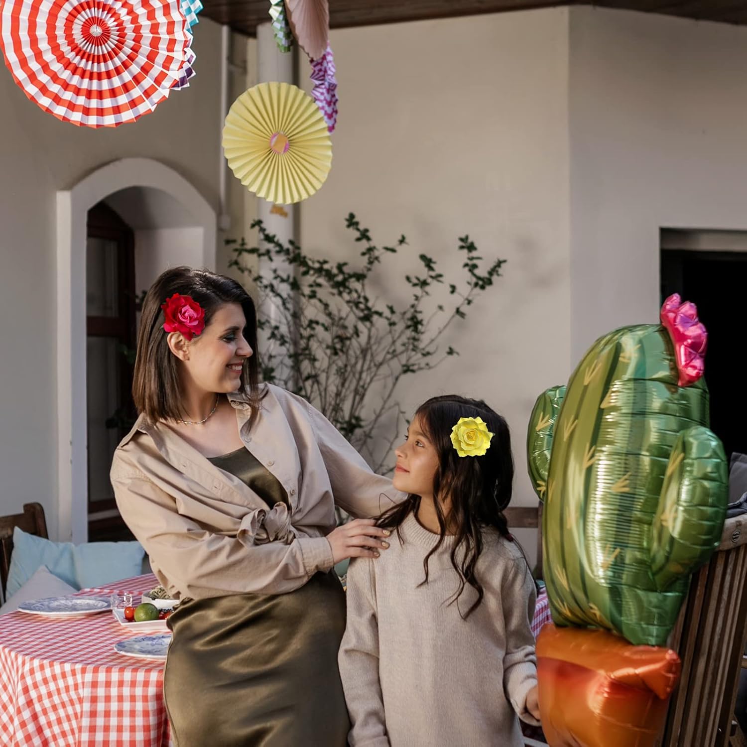 15 Pieces Flower Hair Clip for Women Rose Floral Pins Accessories for Wedding(Stylish Colors) - Image 5