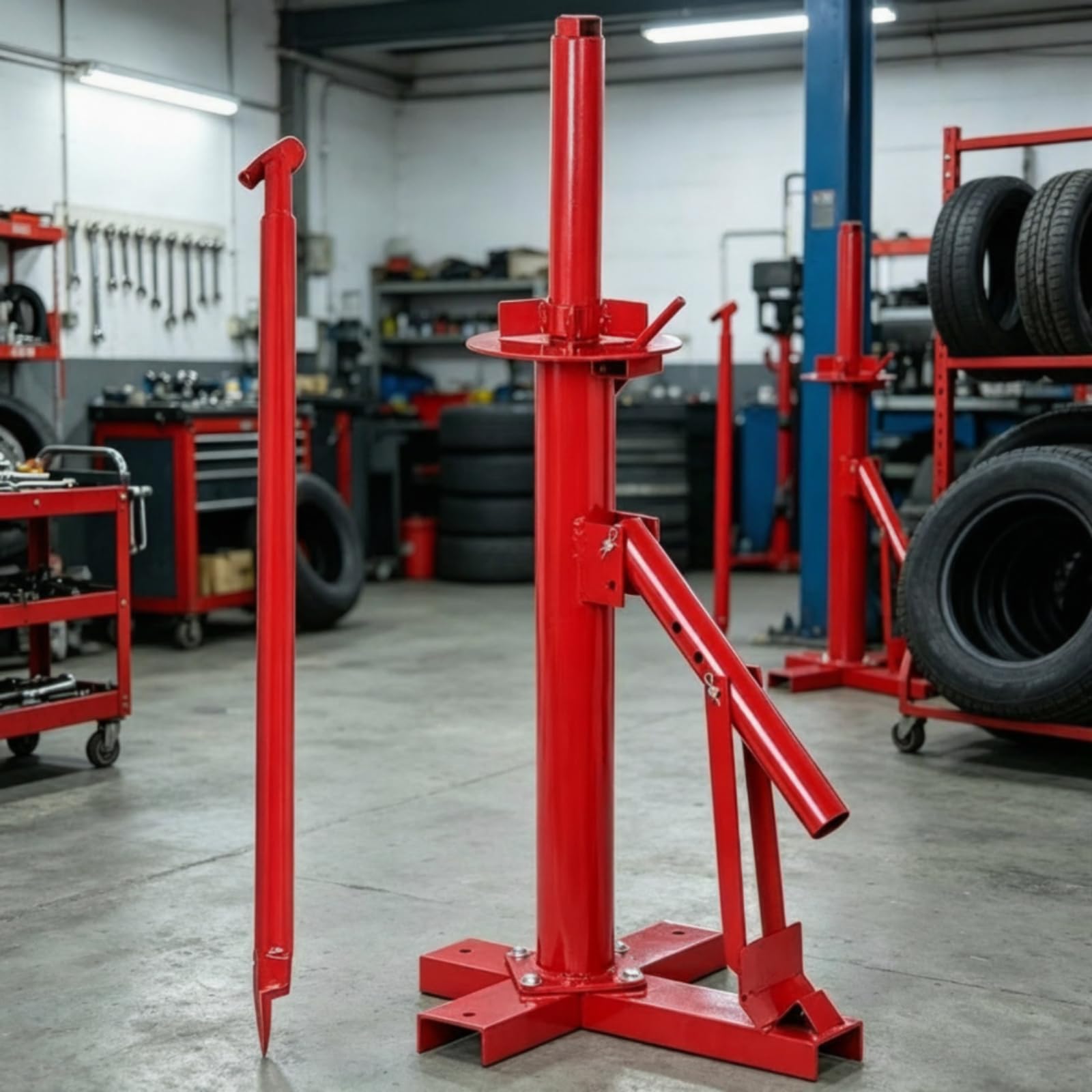 harayaa Dispositivo per Sostituzione Pneumatici con Leva di 94 Altezza Macchina Cm Adatto per Uso Professionale E Hobbistico in Officina