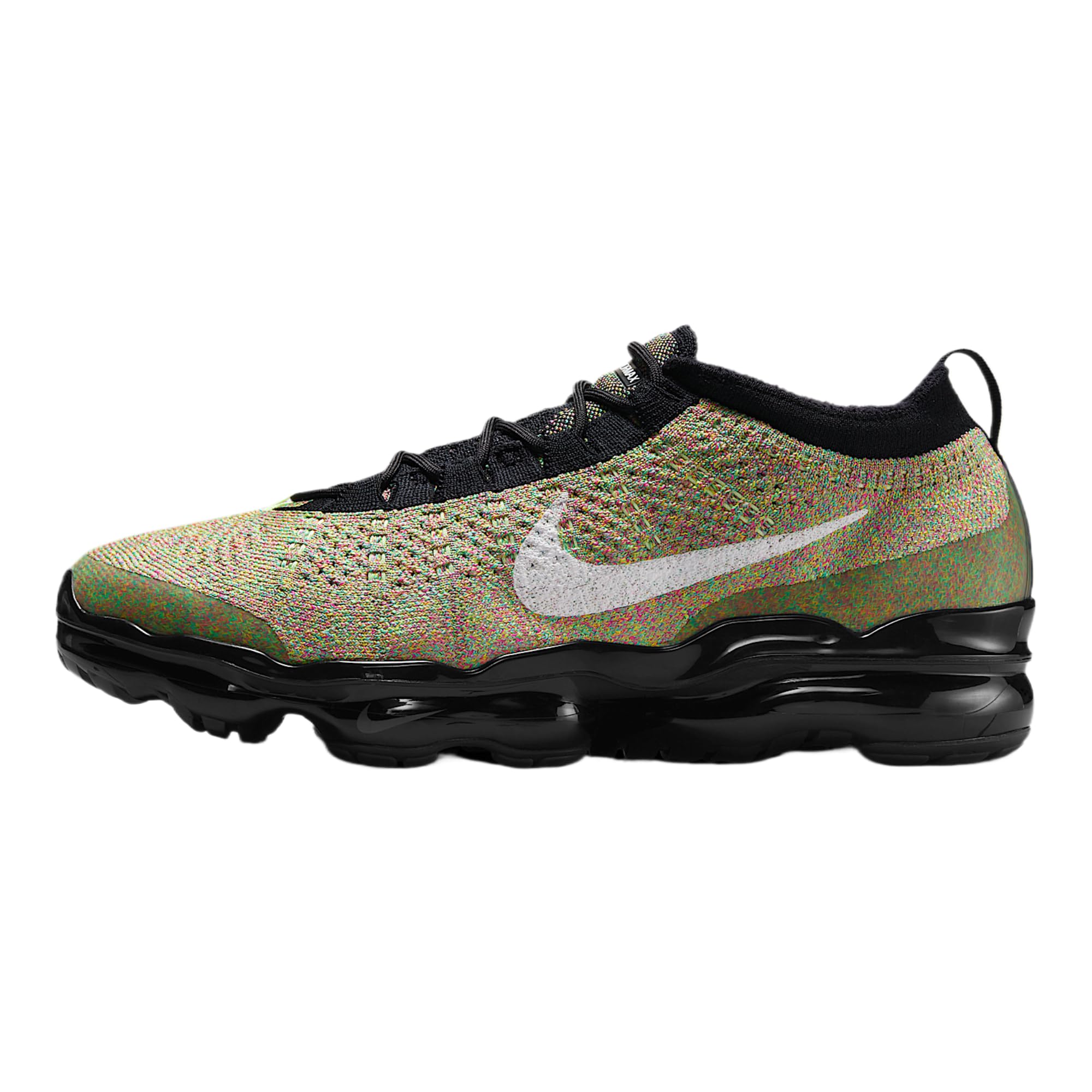 Photo 1 of Nike Air Vapormax 2023 Flyknit Men's Shoes (DV1678-018, Black/Black/Barely Volt/White) Size 9.5