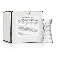 Vista 1 de Paris Hotel Bar" 1930 - Jigger de cóctel de doble cara (colección de caja de regalo)