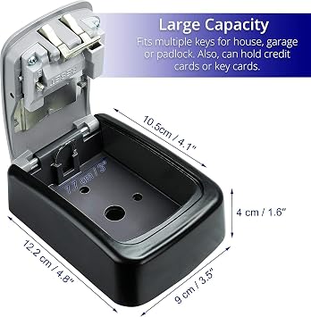DSL Key Safe Wall Mounted Ourdoor 4 Digit Combination Lock Box