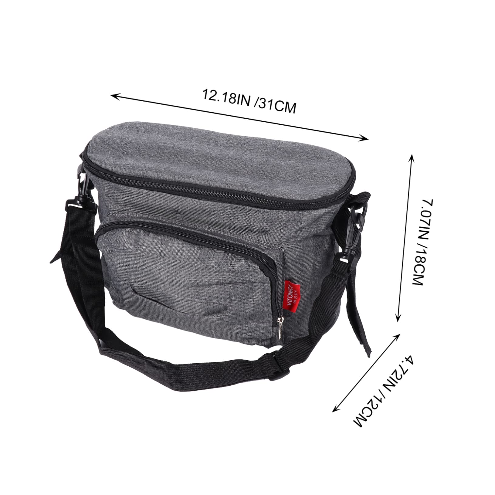 BESPORTBLE Stroller Organizer Bag with Insulated Cup Holder Multi Pocket Storage for Diapers Snacks and Essentials for Walks with Pushchair Caddy