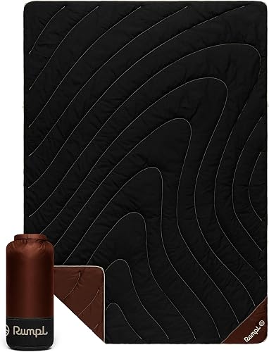 Rumpl Campfire Puffy Blanket - Black Mocha