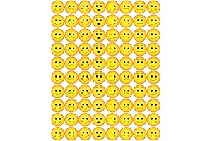 Hygloss Products Emoji Emoticon Stickers: Express Yourself with 240 Yellow Stickers!