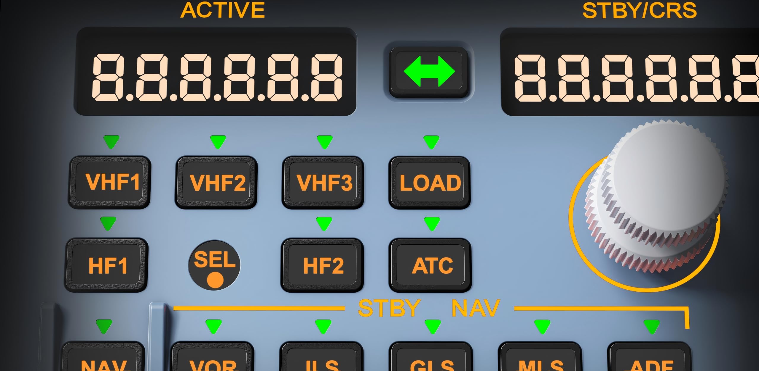 WINGFLEXSIM A320RMP CUBE Flugsimulator Radio Management Panel RMP ATC TCAS Side Panel für PC Flugsimulation
