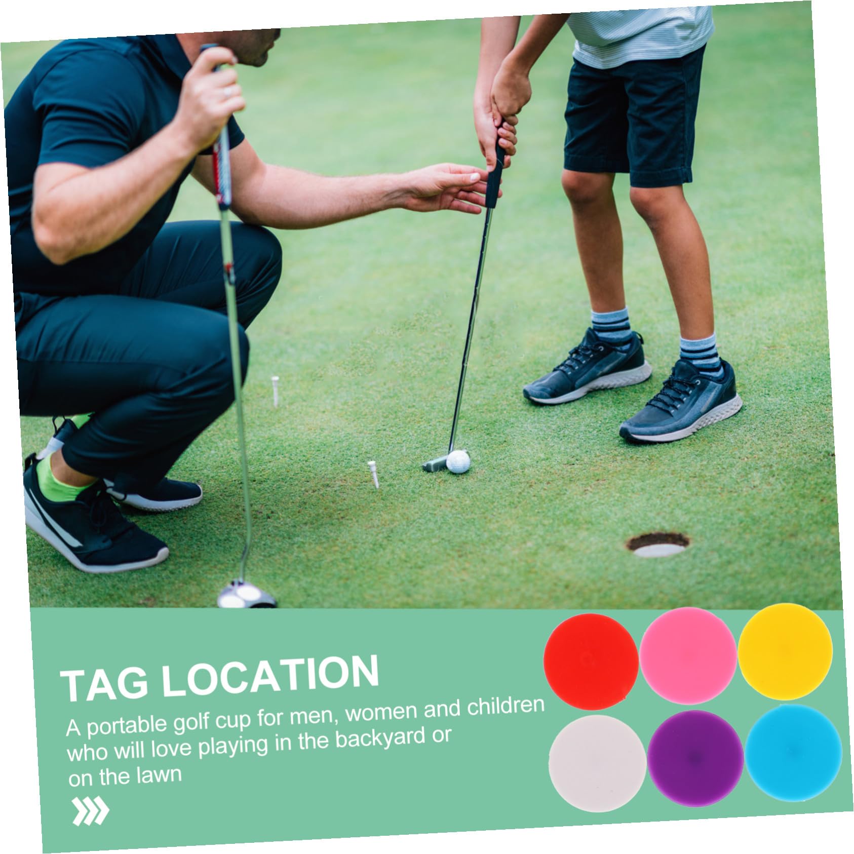 ibasenice Runde Golfballmarker aus Kunststoff 100 Stück Tragbar | Golfball Positionsmarkierung, Niedrig Reibend, für On Course Zubehör, Kompakt für Unterwegs Zufällige Farbe