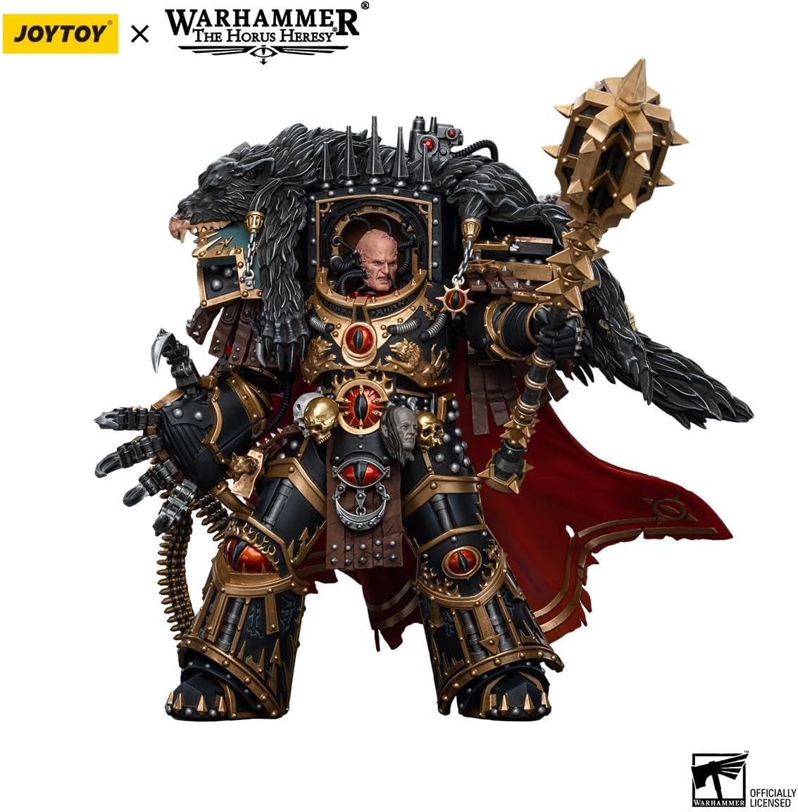 JOYTOY Action Figures Warhammer 40K 7.95inch Sons of Horus Warmaster Horus Primarch of the XVIth Legion 1/18 Movable Model Collectible Figurine Ages 15+