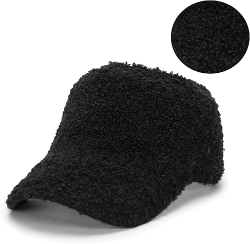 Miniatura 9 de INOGIH BeanieTail - Gorro de punto cálido para mujer, diseño desordenado de moño alto, con visera (tamaño CHM)