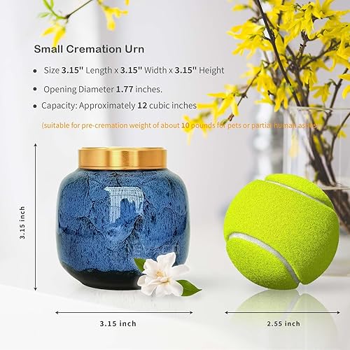 Miniatura 2 de Urnas pequeñas para cenizas, recuerdo apreciado para humanos y mascotas, elegantes urnas de recuerdo para mascotas y humanos, ideales para restos de