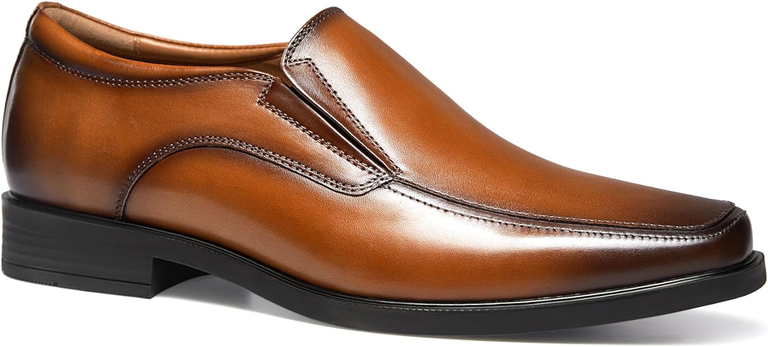 GIFENNSE Mens Loafers Leather Slip-on Dress Shoes - Image 3