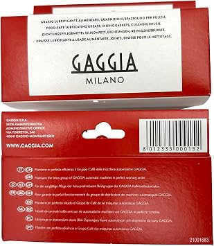 Gaggia 21001683 Bean to Cup Cleaning Service Kit - Lubricating Grease, 2 x o-Ring gaskets and Cleaning Brush
