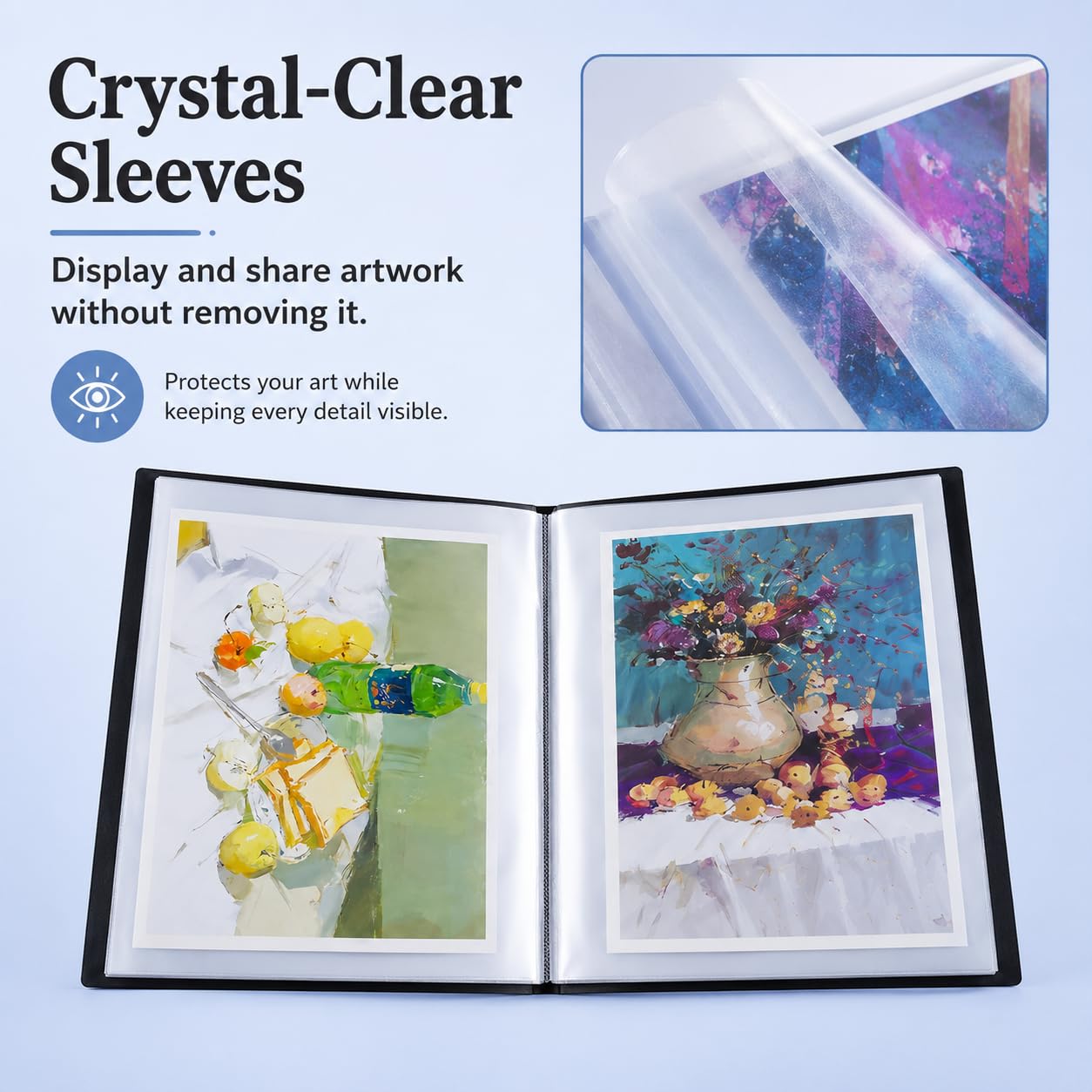 MOTEERLLU Libro de almacenamiento A2 adecuado para pinturas de diamantes de 22 x 15 pulgadas, contenedor de almacenamiento con 30 fundas de bolsillo, carpeta de cartera para obras de arte (amarillo)