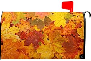 Autumn Decor Custom Magnetic Fall Maple Leaves Mailbox Cover