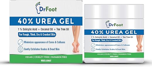 Dr Foot | Foot Cream for Cracked Heels | Feet Dead Skin Remover | Urea Cream | Crack Heel Repair Cream | 40% Urea Gel & 1% Salicylic Acid | Foot Cream for Dry Feet | Foot Care…