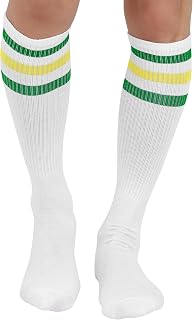JoulliWhite Knee High Retro Striped Lahore, Karachi - Pakistan