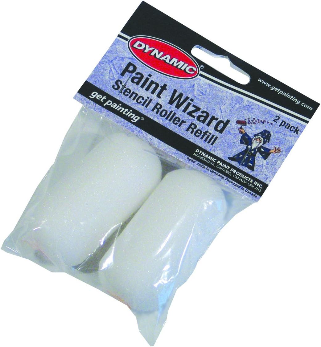 Dynamic HM005302 Paint Wizard Stencil Paint Roller Refill, 2Pack