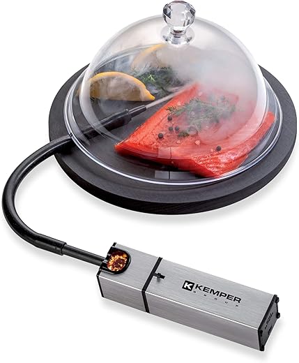 K Kemper Group Smoker SB-01 Affumicatore, Alluminio, Grigio