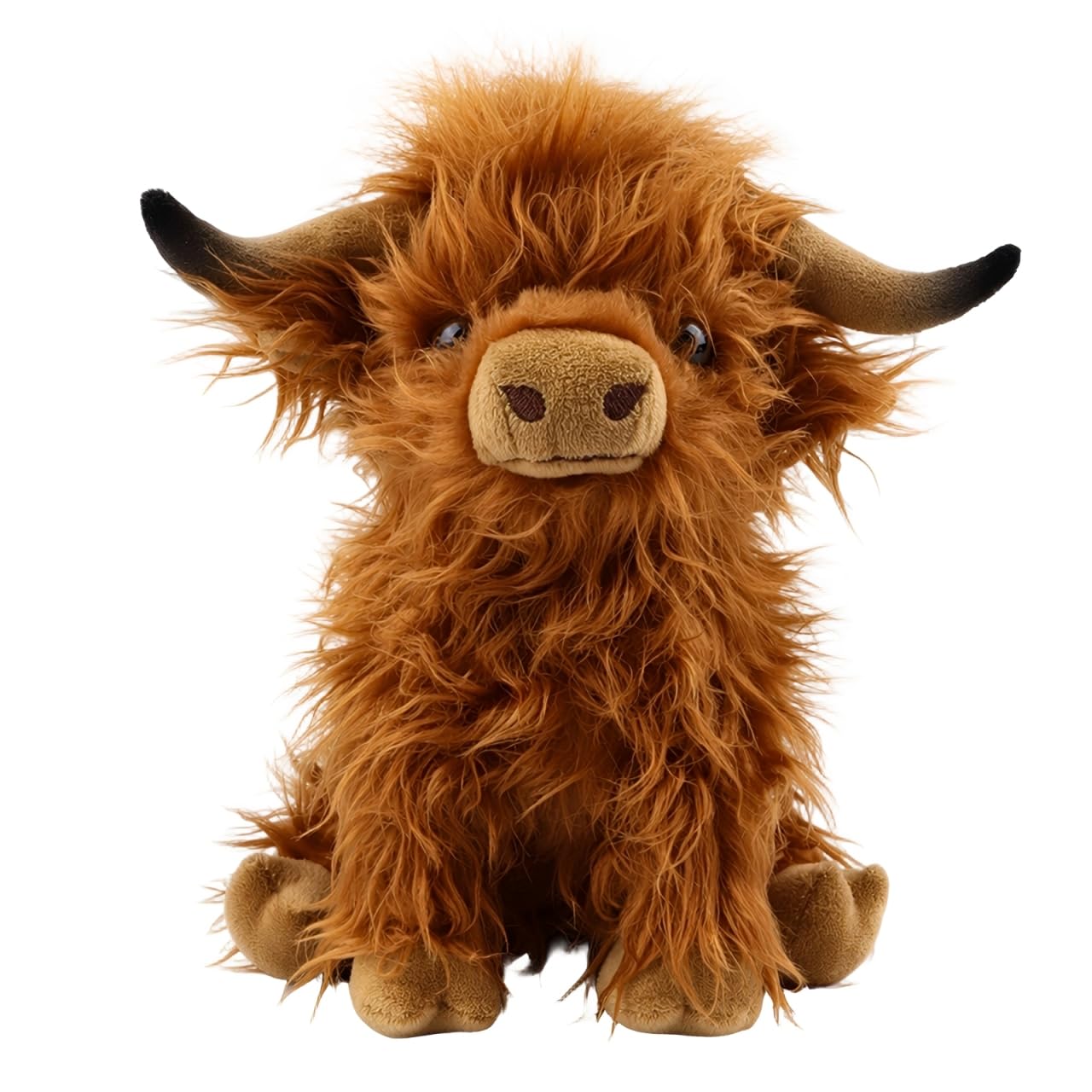 WsiQxuc Highland Cow Teddy, Highland Cow Plush Toy