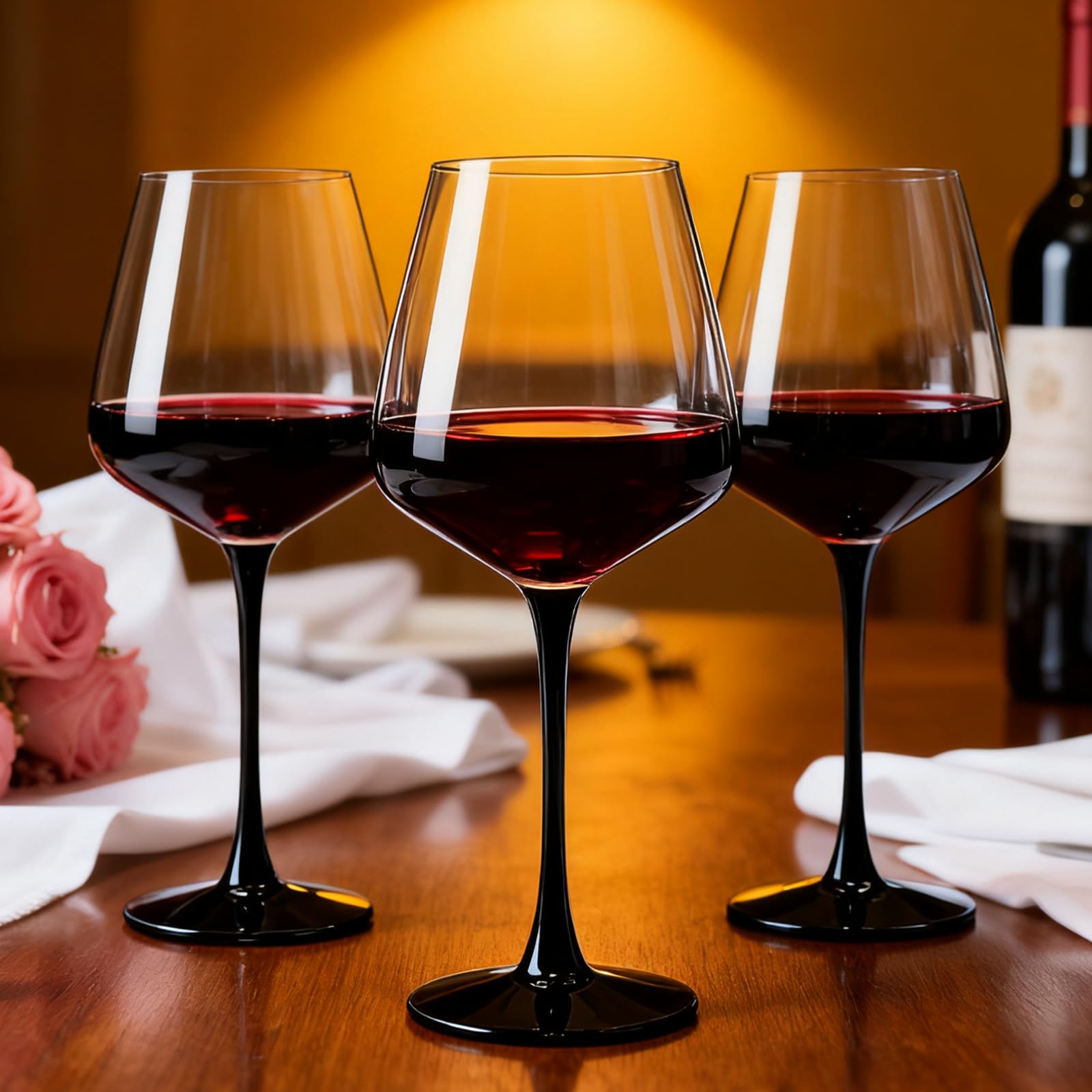6pcs Red Wine Glasses Set 20 Oz Burgundy Large Wine Glasses Long Stemmed  Wine Glasses  Wine Tasting Anniversary Wedding Party And Home G 601099610028364